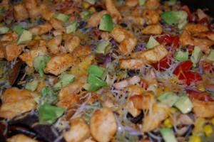 DSC 7587 300x200 Chicken & Avocado Nachos w/ Black Bean Spread