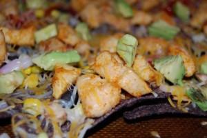 DSC 7591 300x200 Chicken & Avocado Nachos w/ Black Bean Spread