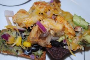 DSC 7592 300x200 Chicken & Avocado Nachos w/ Black Bean Spread