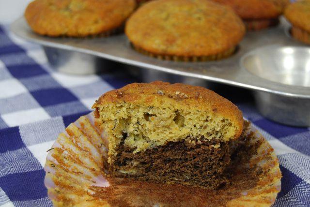 DSC 1587 SRC: Layered Chocolate Banana Muffins