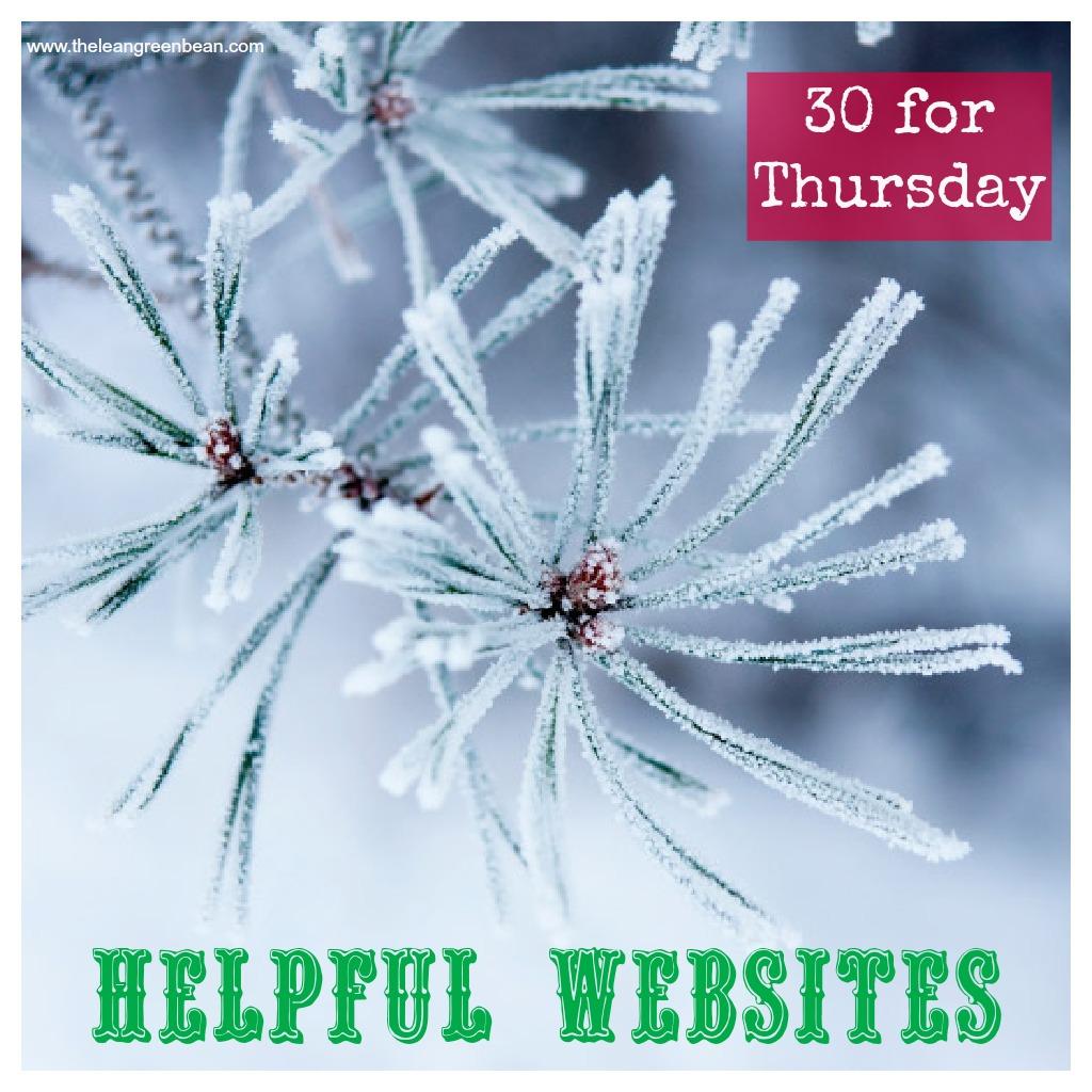 helpful websites Thirty for Thursday: 30 Helpful Websites