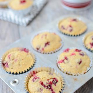 Lightly sweetened and bursting with tart fresh cranberries, these Cranberry Corn Muffins are the perfect dinner side dish. Serve them with a hearty chili or make a batch for your holiday dinner.