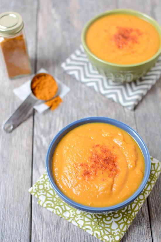 Small ingredient list, big flavor. This Curried Sweet Potato Soup is perfect for dinner on a cold fall evening. Make a double batch and freeze some for a busy week!