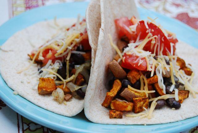 These Curried Sweet Potato & Black Bean Tacos make a hearty meatless meal any taco lover will adore!