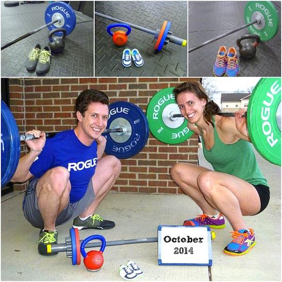 A crossfit pregnancy announcement