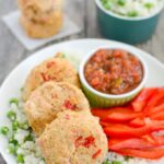 These Spicy Salmon Cornmeal Cakes are made with just a few simple ingredients and are great for a quick, healthy dinner. Enjoy the leftovers over a salad for lunch!