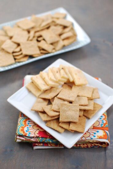 These homemade Wheat Thins are much tastier than store-bought.