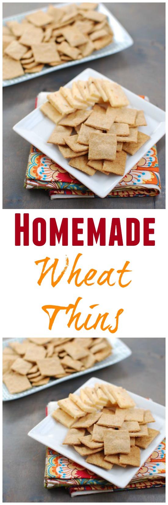 These easy, homemade Wheat Thins taste even better than store bought!