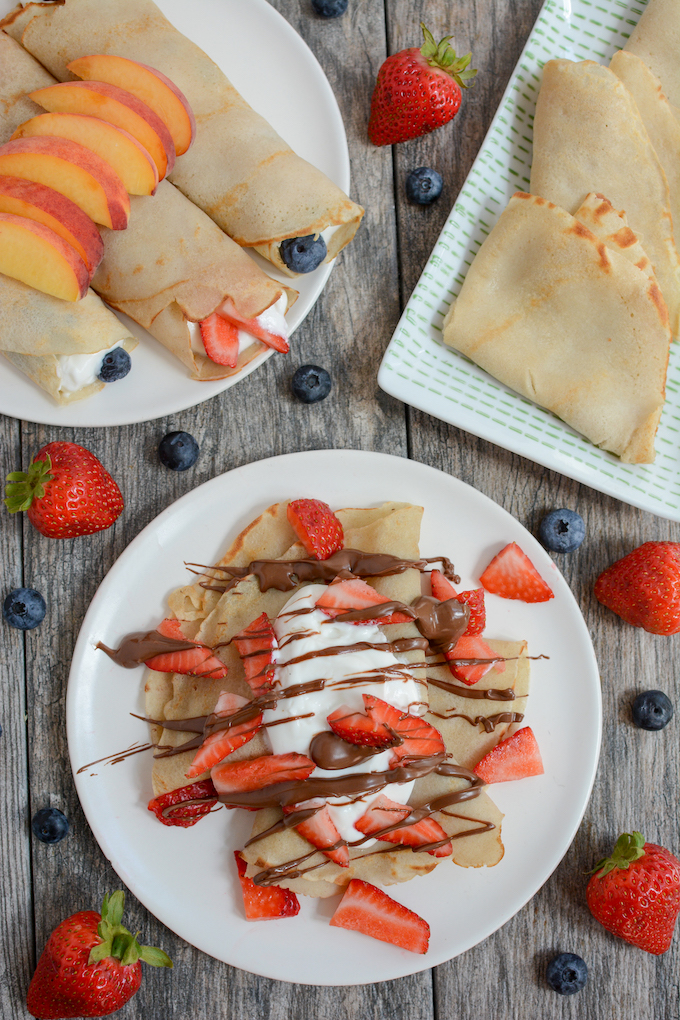 Gluten-Free Buckwheat Crepes 2 gluten-free buckwheat crepes