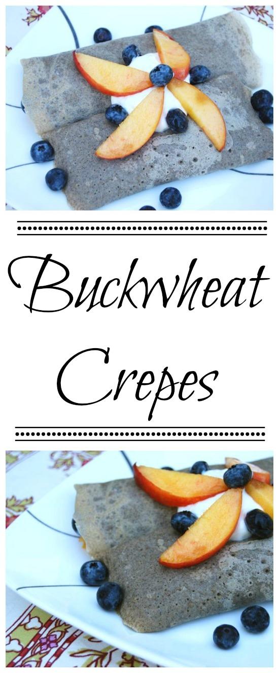 These Buckwheat Crepes are easy to make at home and can be filled with anything you'd like! Try yogurt and fresh fruit or peanut butter and chocolate chips to start!