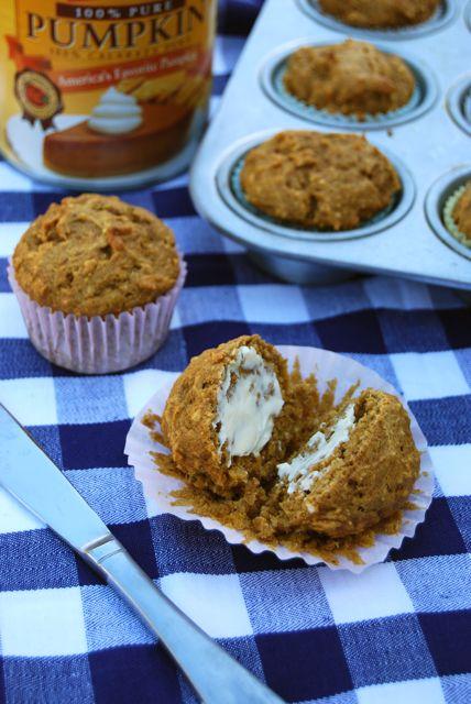 These Whole Wheat Pumpkin Muffins are lower in sugar than most recipes and filled with whole grains!