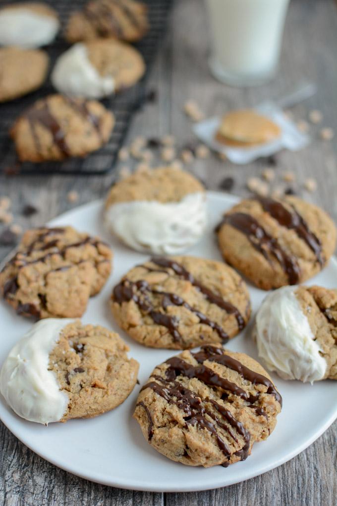 Toffee Peanut Butter Chocolate Chip Cookies