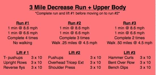 Run & Upper Body Workout