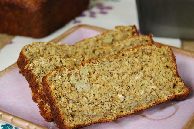 This Gluten-Free Banana Bread is made with a mixture of chickpea and oat flours, plus greek yogurt for a little extra protein!