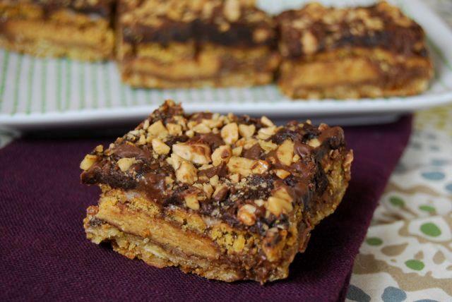Five Layer Reese's Bars: Cookies bars stuffed with candy- what could be better?