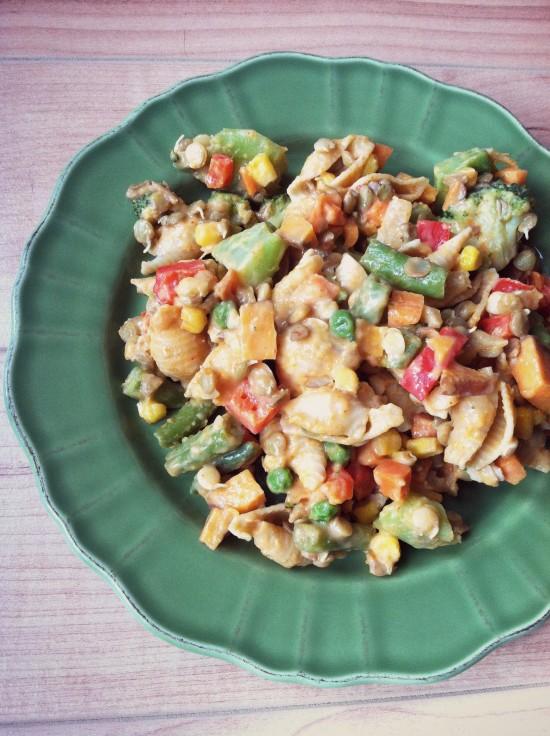 This vegetarian Lentil Vegetable Macaroni and Cheese is healthier than the boxed version and easy enough for even the newest cook!