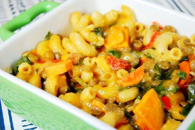 This vegetarian Lentil Vegetable Macaroni and Cheese is healthier than the boxed version and easy enough for even the newest cook!