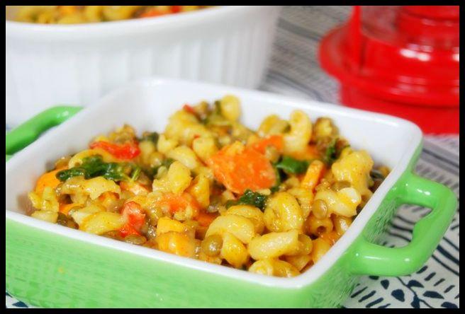 This vegetarian Lentil Vegetable Macaroni and Cheese is healthier than the boxed version and easy enough for even the newest cook!