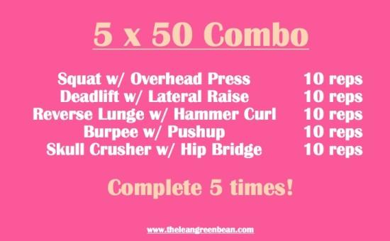 5x50 Combo Dumbell Workout