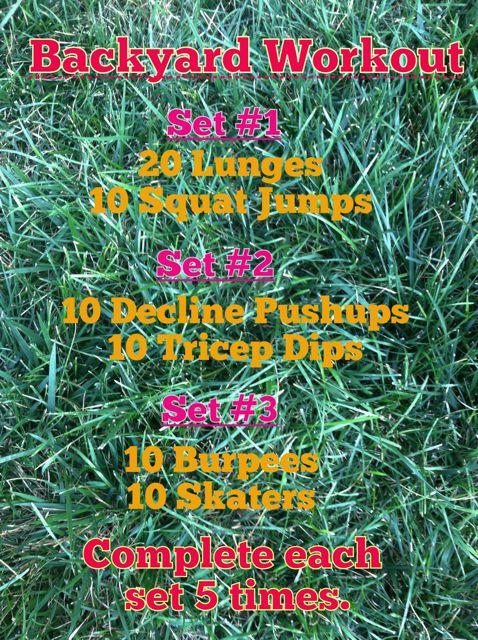 Backyard Cardio Workout