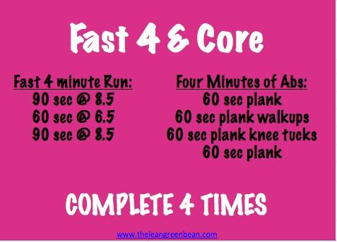 Fast 4 & Core Ab Workout