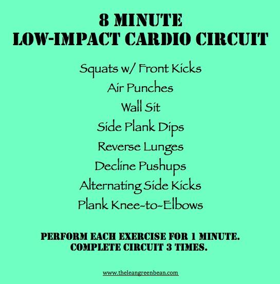 Low Impact Cardio Circuit Workout