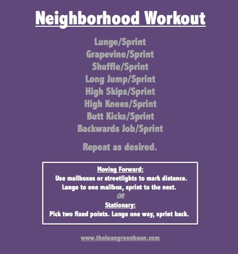 Neighborhood Cardio Workout