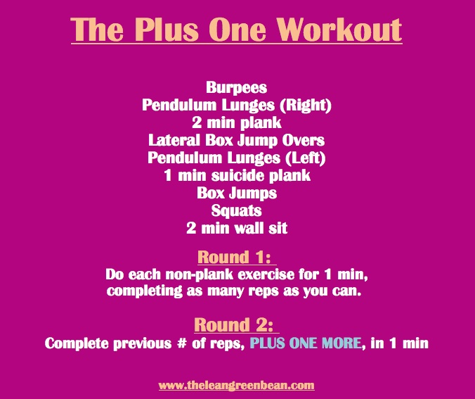 plus 1 workout