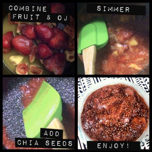 Learn how to make chia jam. Try this strawberry fig flavor combo!