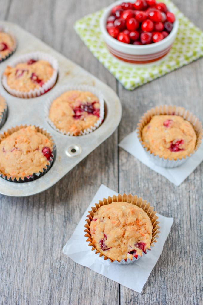 Lightly sweetened and packed with protein and fiber, this recipe for Cranberry Sweet Potato Cottage Cheese Muffins makes a great grab-and-go breakfast!