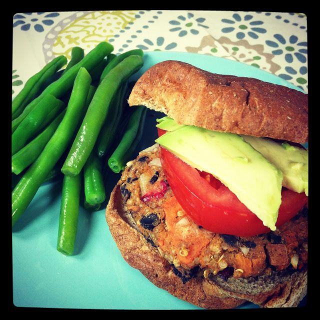 Try these Sweet Potato Quinoa Black Bean Burgers next time you need a quick dinner. They're gluten-free and vegan and the tart cranberries perfectly compliment the sweet potatoes!