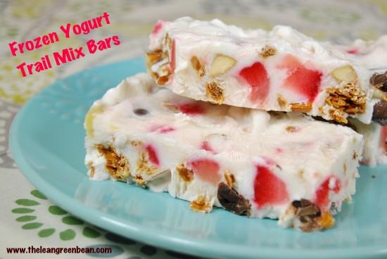 These Frozen Yogurt Trail Mix Bars can also be made in ice cube trays for a bite-sized snack. Customize them with your favorite mix-ins for a healthy snack. 