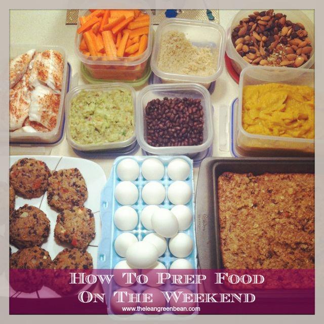how to prep food on the weekends