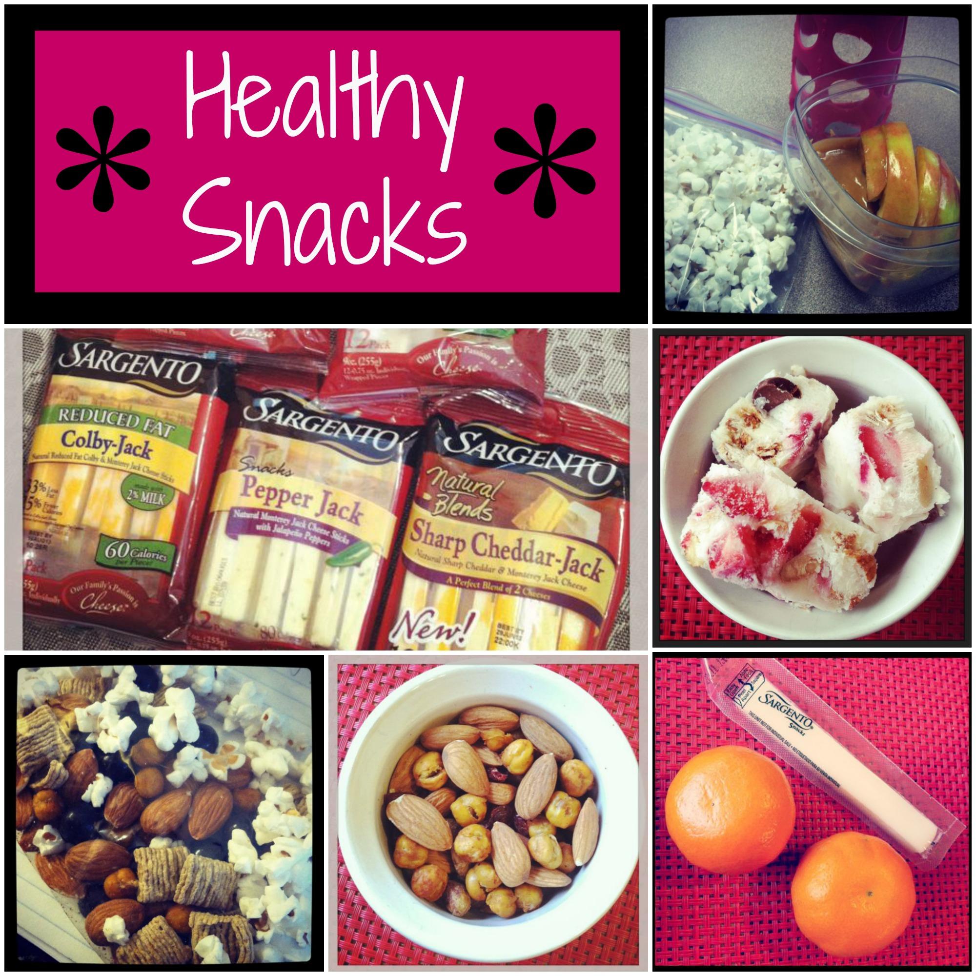 Hungry? Here are some healthy snack ideas from a Registered Dietitian! Perfect for kids and adults. 