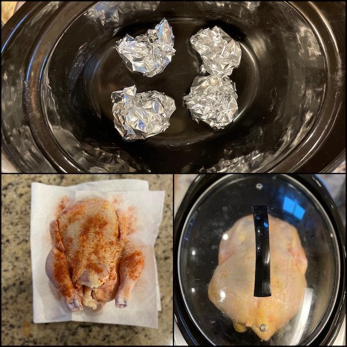 step by step crockpot rotisserie chicken