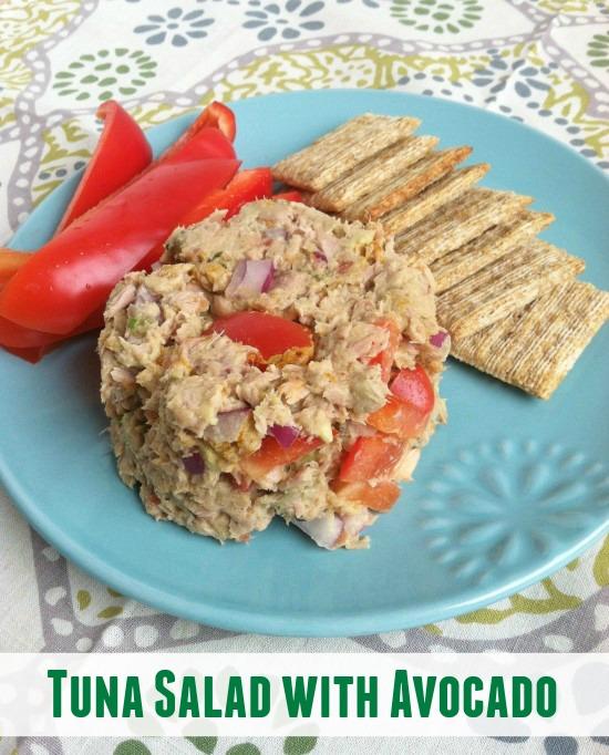 This tuna salad is protein packed and adding avocado gives it a dose of heart-healthy fats as well! The perfect lunch!