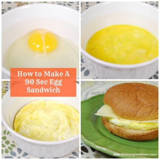 90 sec egg sandwich