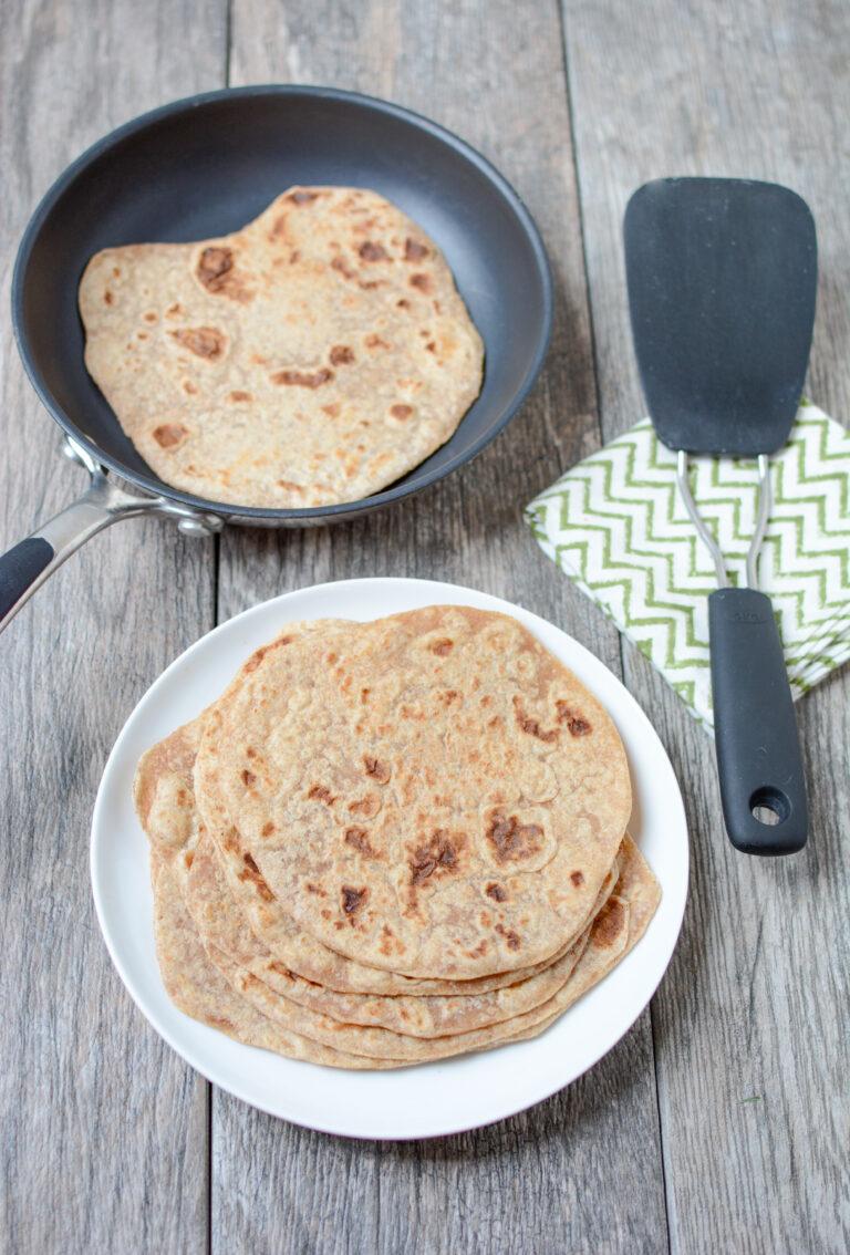 homemade whole wheat tortillas for meal prep