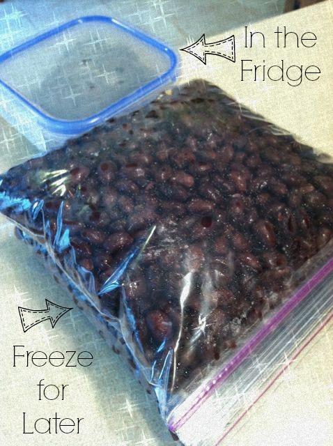 Did you know you can cook and freeze dried beans? Make a whole bag and stock your freezer so you have them on hand to add to meals!