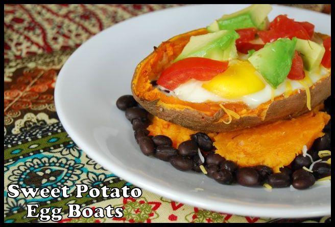 sweet potato egg boats