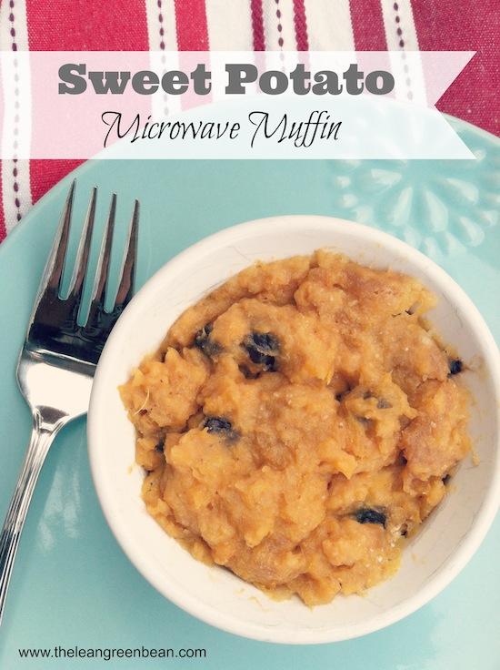 You're just 5 minutes away from an easy Sweet Potato Microwave Muffin that's perfect for breakfast or dessert!