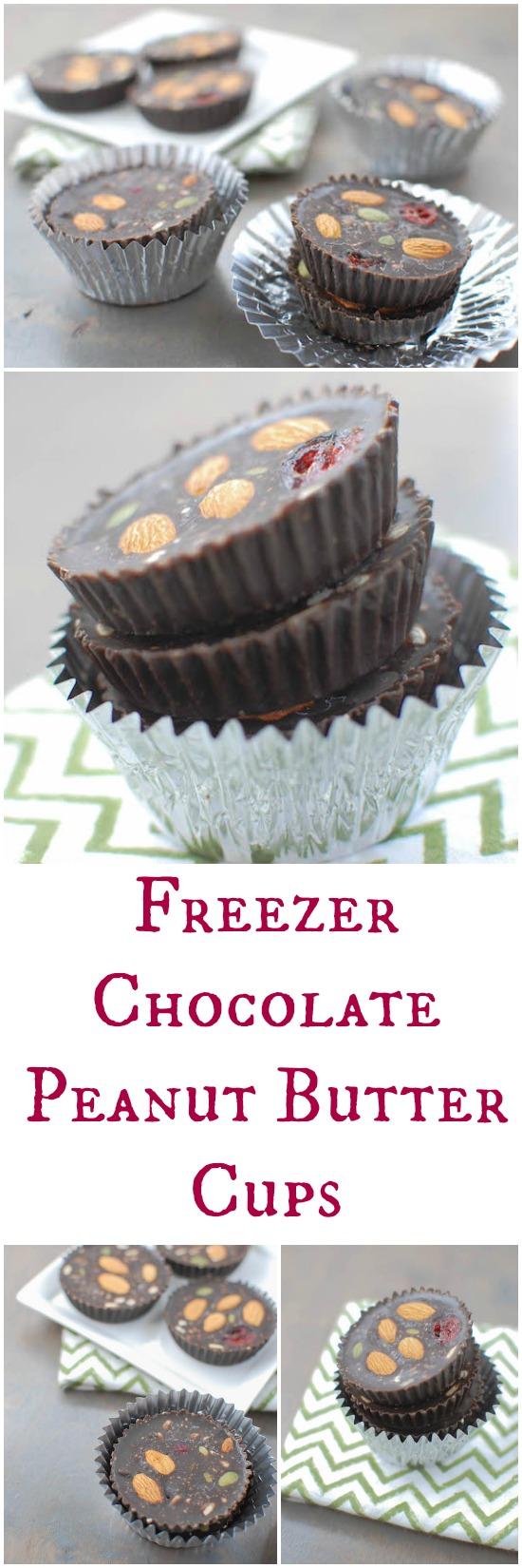 Always have a stash of these Chocolate Peanut Butter Cups in your freezer. Made with coconut oil and cocoa, they're dairy free and easy to customize!