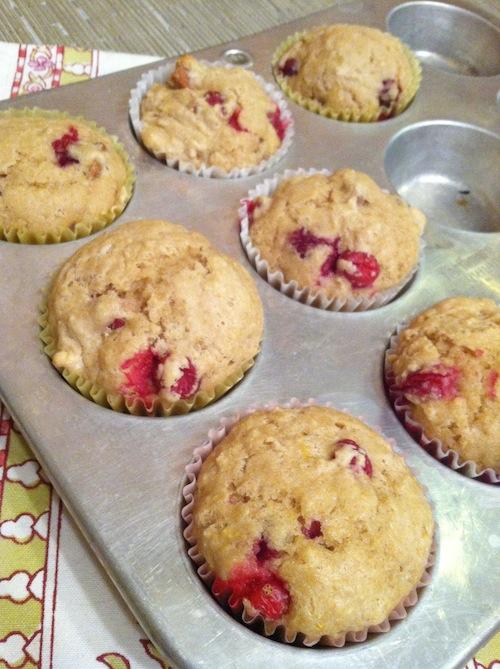 Packed with whole grains, these Whole Wheat Cranberry Muffins make a great on-the-go breakfast!