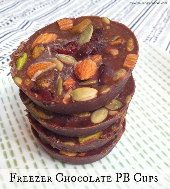 These Freezer Chocolate Peanut Butter Cups make the perfect dessert! They're loaded with healthy mix-ins like nuts and seeds and perfectly portioned to curb your sweet tooth!