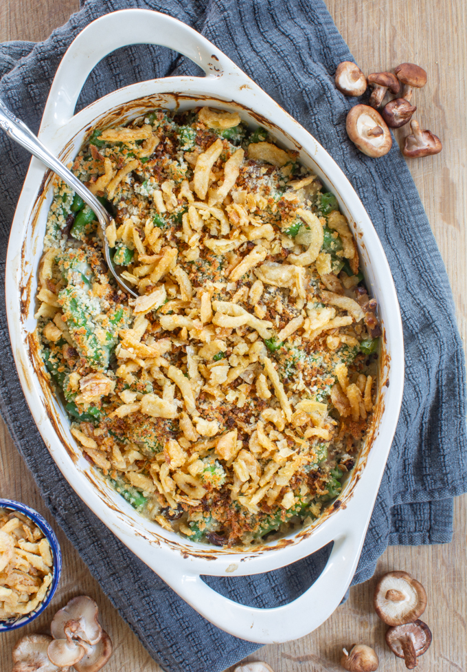 Fresh Green Bean Casserole 12 fresh green bean casserole with mushroom soup