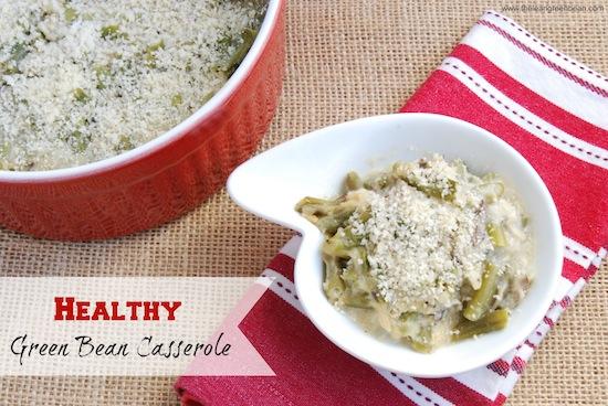 A lightened up version of one of your favorite holiday staples. This Healthy Green Bean Casserole is the perfect addition to your Thanksgiving or Christmas menu!