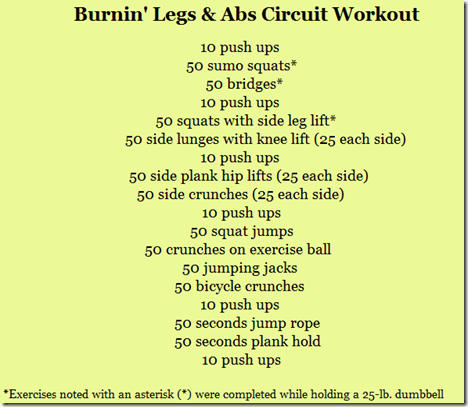 Circuit Training Workout Ideas