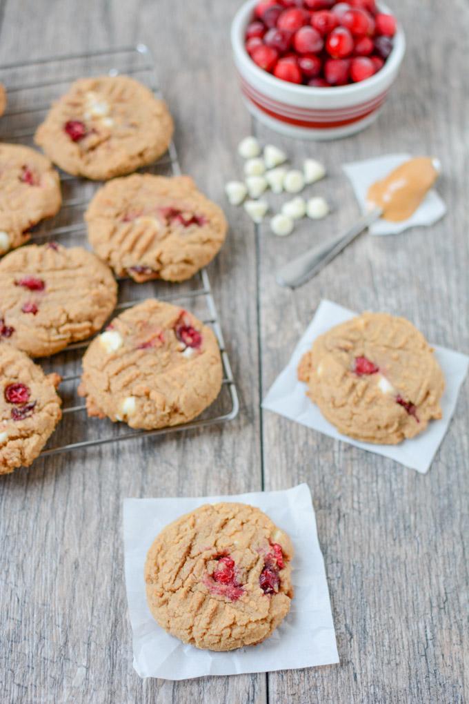 Fresh cranberries aren't just for sauce! These Cranberry Peanut Butter Cookies strike the perfect balance of tart and sweet!