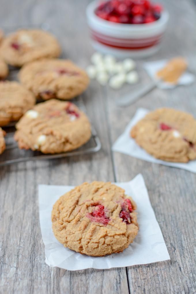 Fresh cranberries aren't just for sauce! These Cranberry Peanut Butter Cookies strike the perfect balance of tart and sweet!
