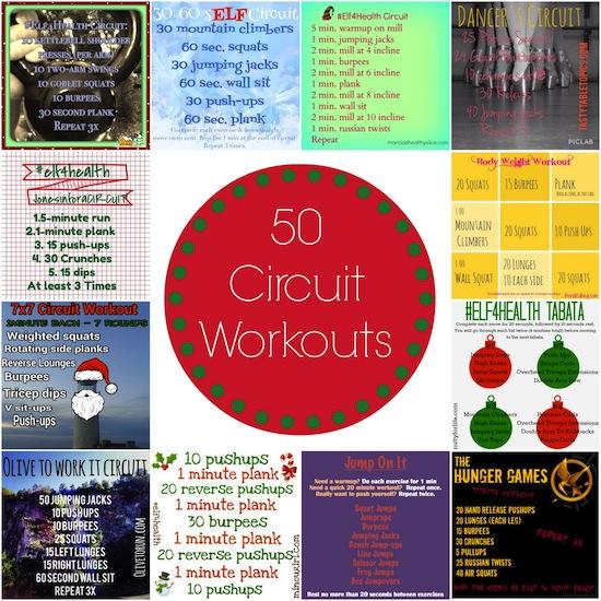 50 Circuit Workouts to help you take your fitness to the next level!